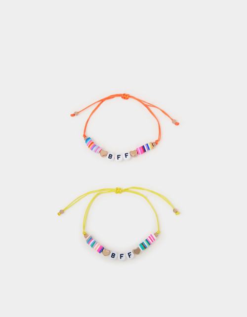 Girls BFF Bead Corded Bracelets