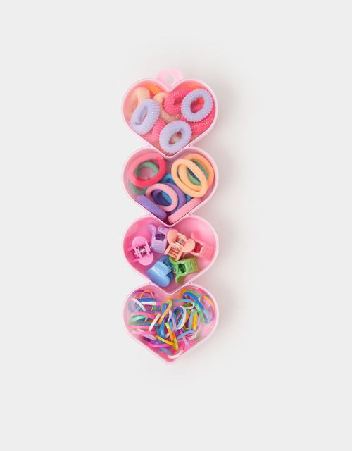 Girls Hair Accessories Heart Box Set