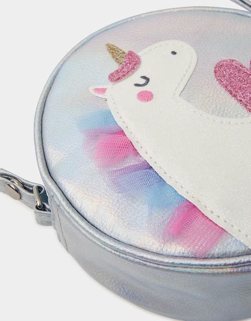 Girls Round Unicorn Crossbody Bag