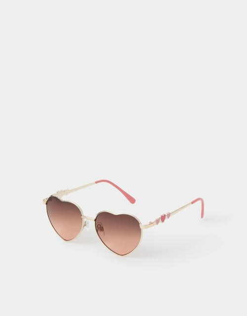Girls Heart Metal Sunglasses
