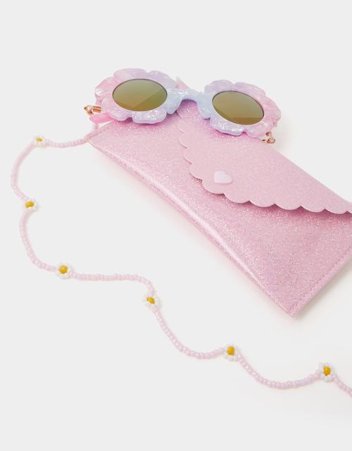 Girls Flower Sunglasses Set