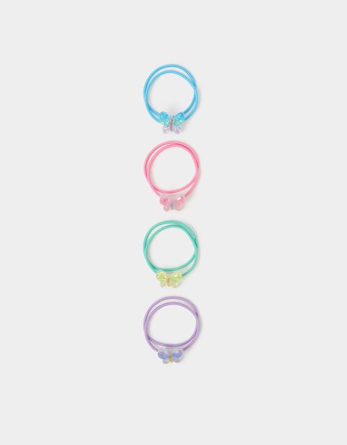8-Pack Girls Sparkle Butterfly Hair Bands