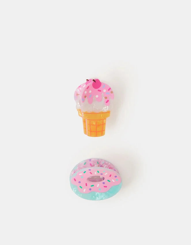 2-Pack Girls Sweet Treat Claw Clips