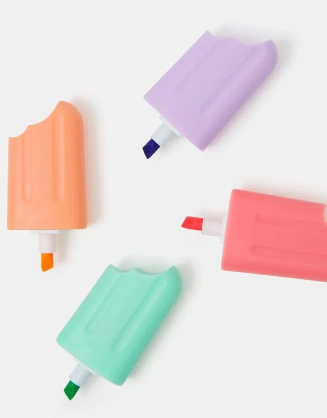Girls 4-Pack Ice Lolly Highlighters