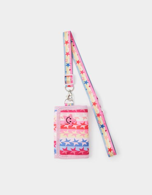 Girls Star Print Lanyard Purse