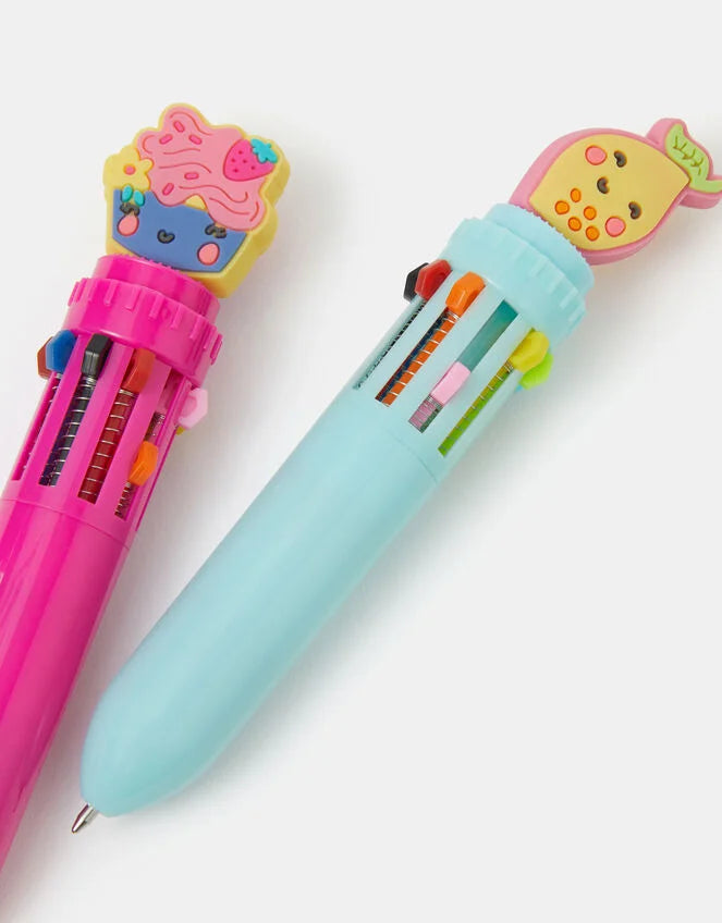 Girls 2-Pack Cartoon Multi Colour Pens