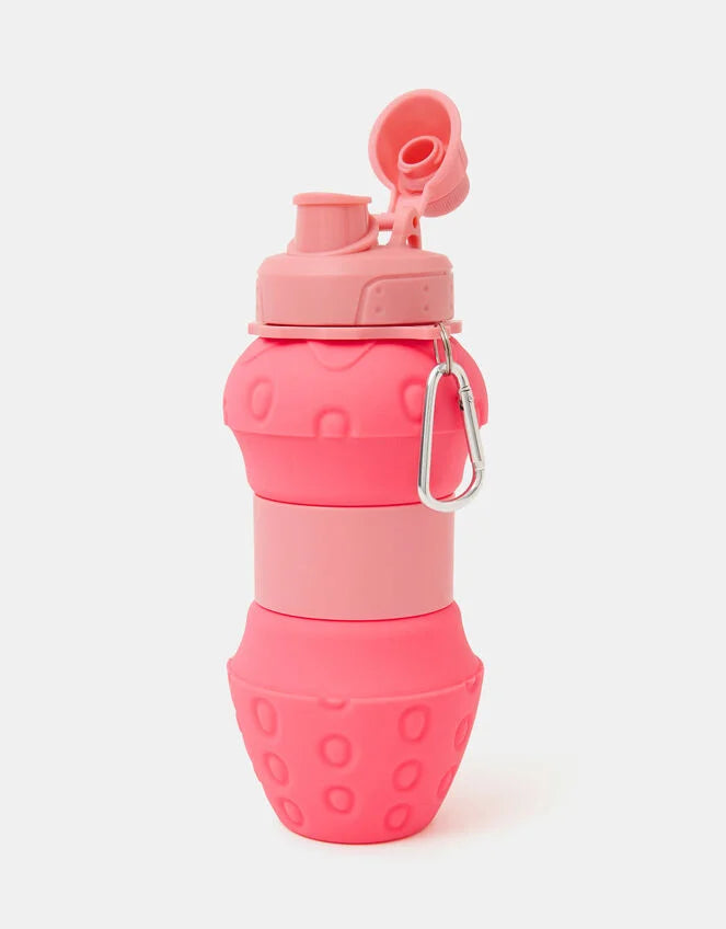 Girls Collapsible Strawberry Water Bottle