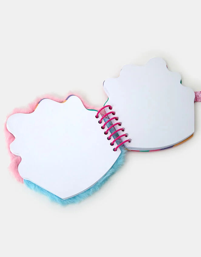 Girls Fluffy Cupcake Notebook