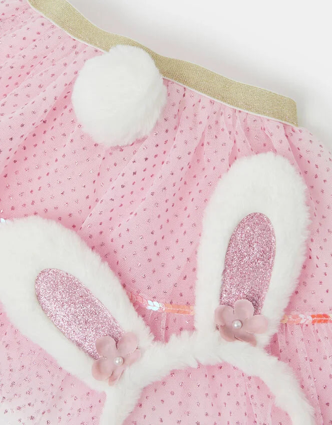 Girls Bunny Skirt & Headband Set