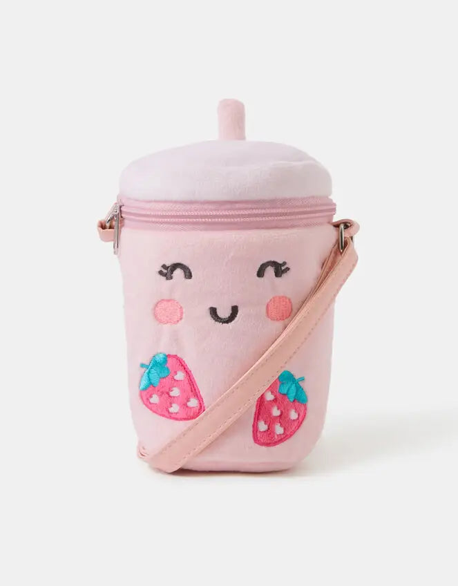 PLUSH BUBBLE TEA CROSS BODY BAG