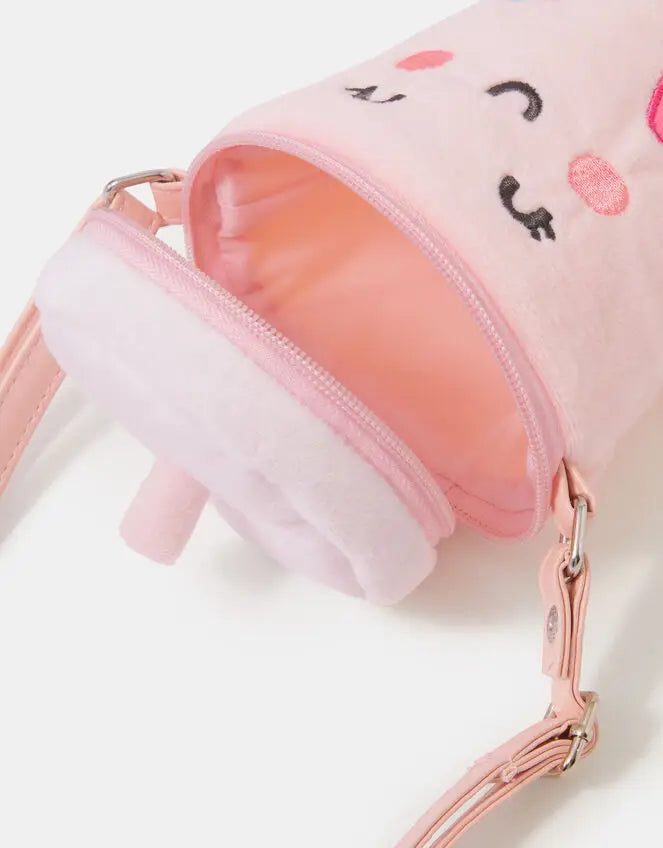 PLUSH BUBBLE TEA CROSS BODY BAG