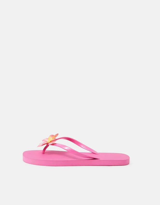 Orchid Flower Flip Flops Pink