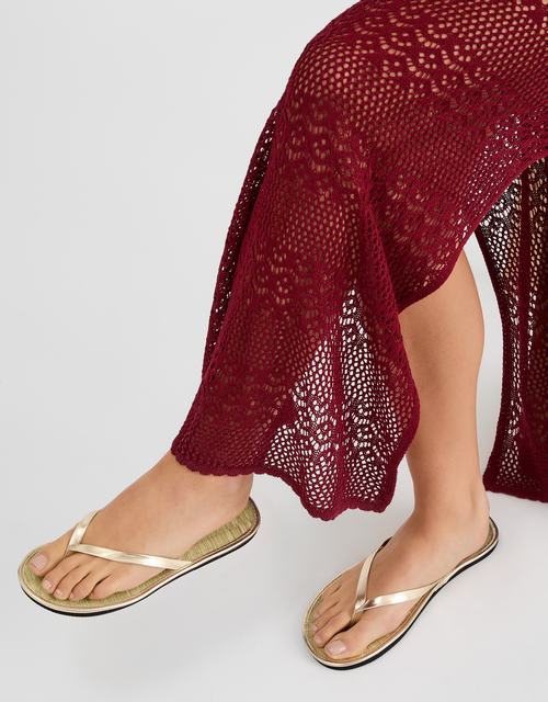 Plain Seagrass Flip Flops Gold