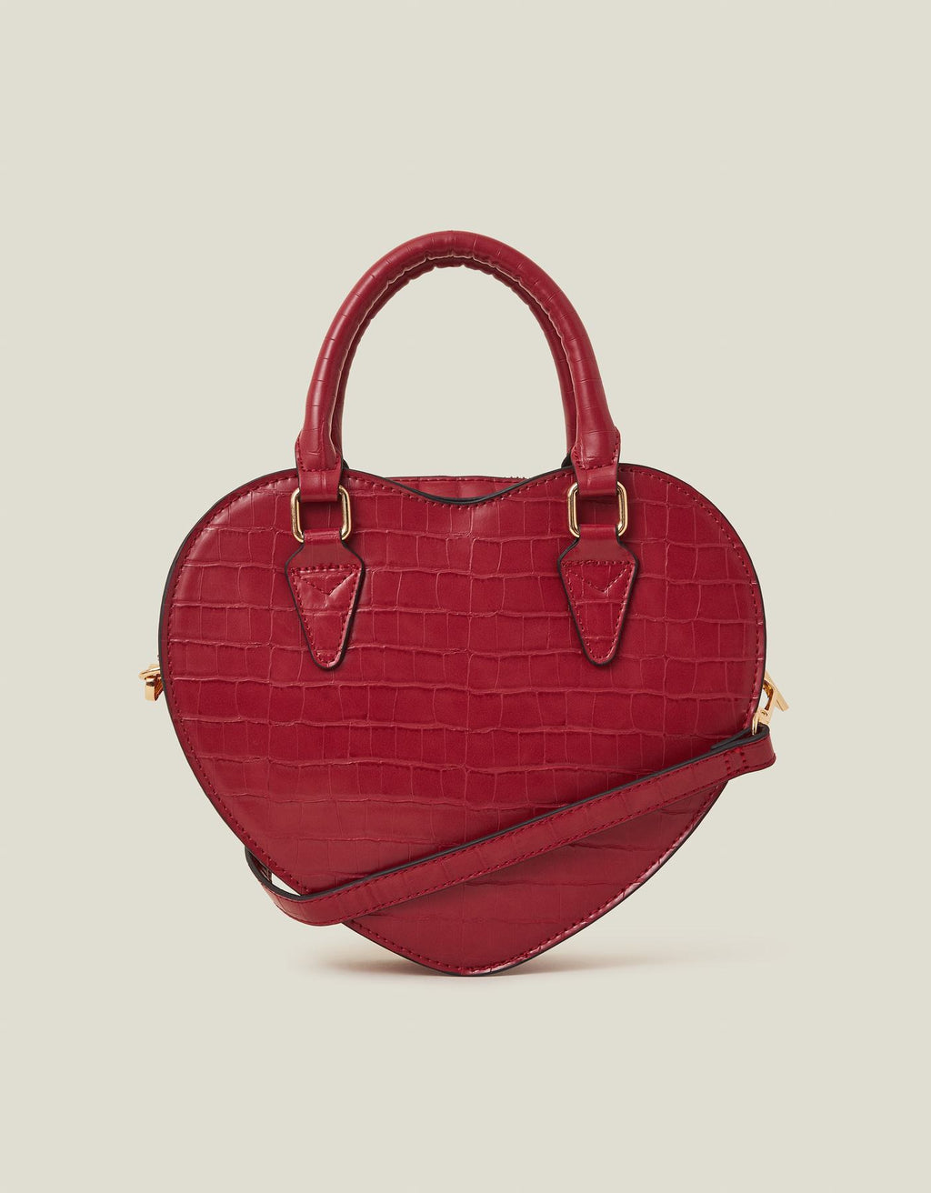 Faux Leather Heart Crossbody Bag