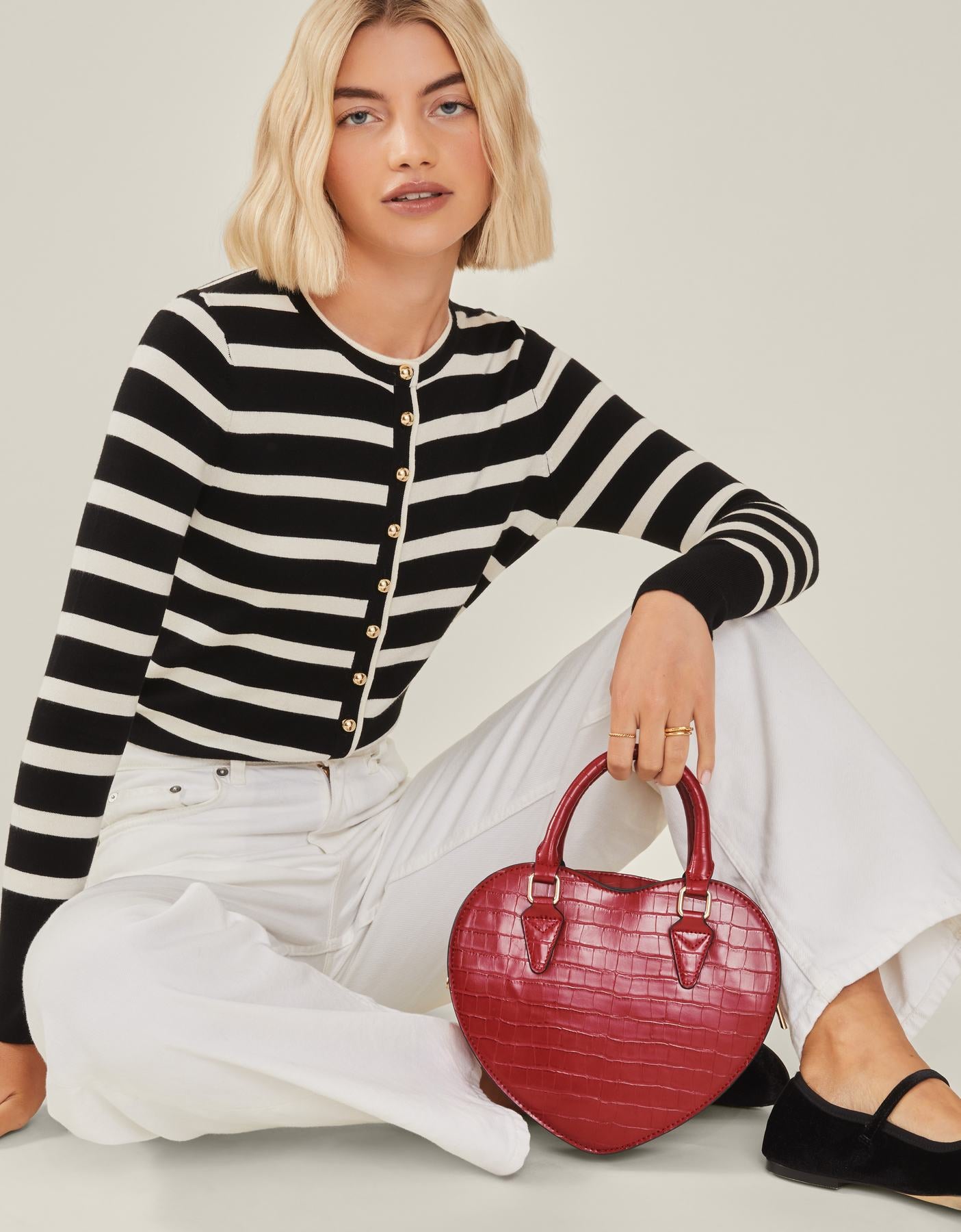 Faux Leather Heart Crossbody Bag