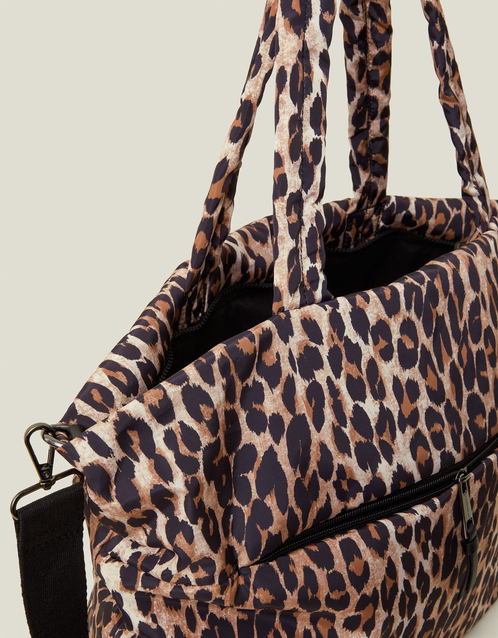 LEOPARD NYLON TOTE