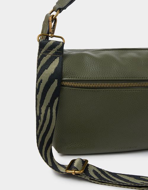 Multi Strap Crossbody Bag Green
