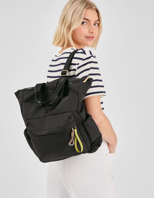 Nylon Top Handle Backpack