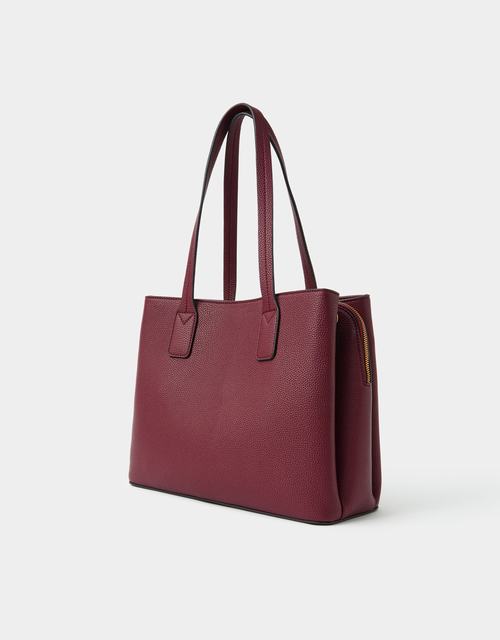 Webbing Strap Faux Leather Shoulder Bag