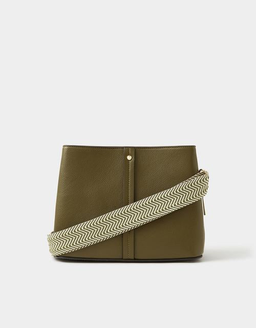 Webbing Strap Crossbody Bag Green