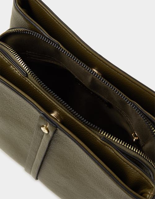 Webbing Strap Crossbody Bag Green