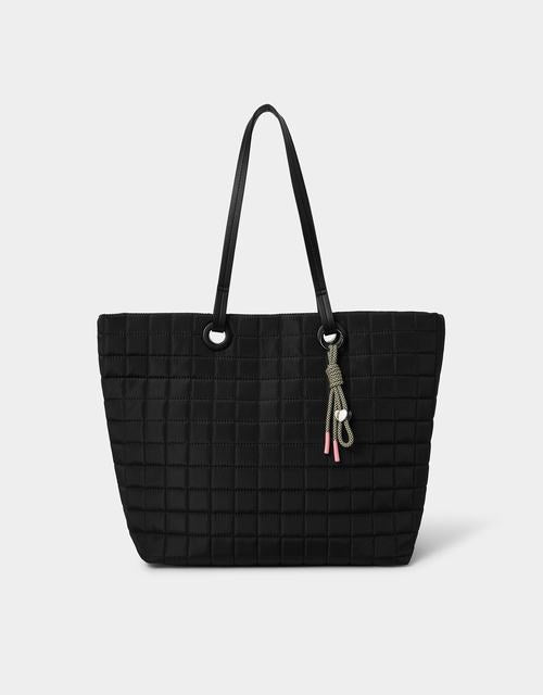 Quilted Nylon Tote Bag