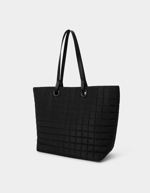 Quilted Nylon Tote Bag