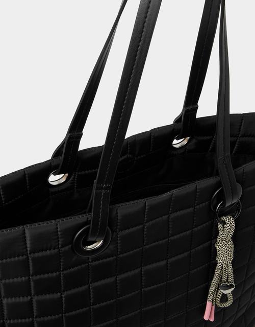 Quilted Nylon Tote Bag