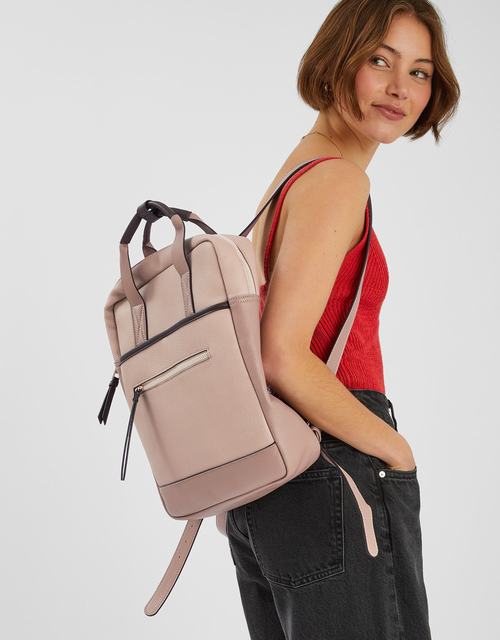 Pocket Top Handle Backpack