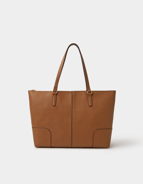Plain Tote Bag Tan