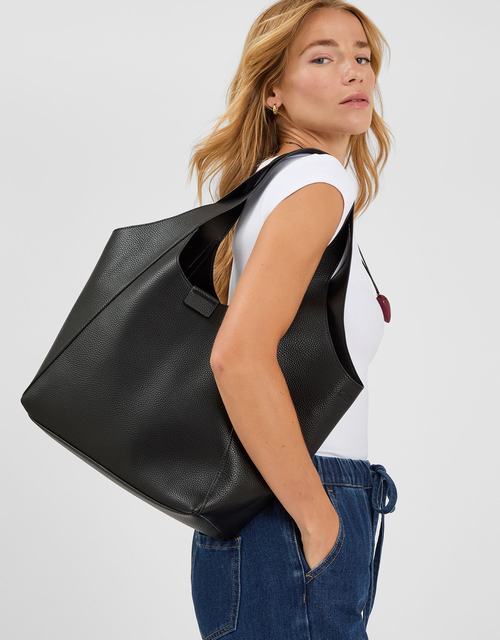 Faux Leather Shoulder Bag