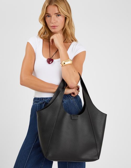 Faux Leather Shoulder Bag