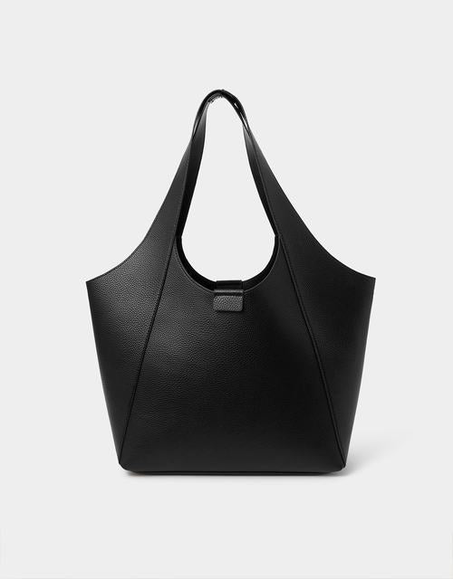 Faux Leather Shoulder Bag