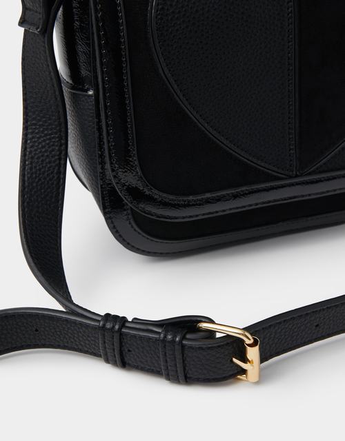 Heart Patch Crossbody Bag