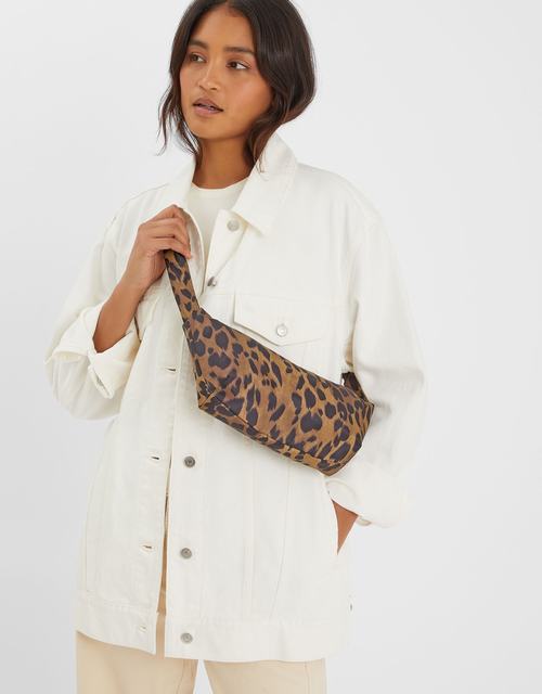 Animal Print Sling Crossbody Bag