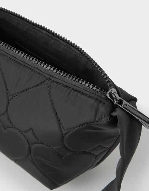 Heart Quilted Sling Crossbody Bag