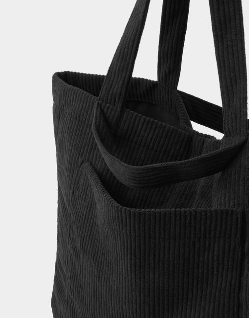 Double Strap Corduroy Shopper Bag