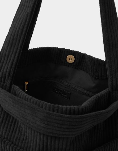 Double Strap Corduroy Shopper Bag