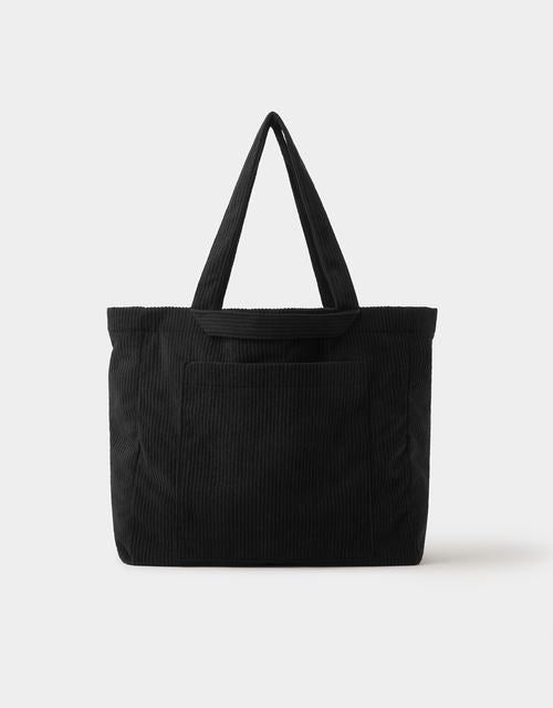 Double Strap Corduroy Shopper Bag