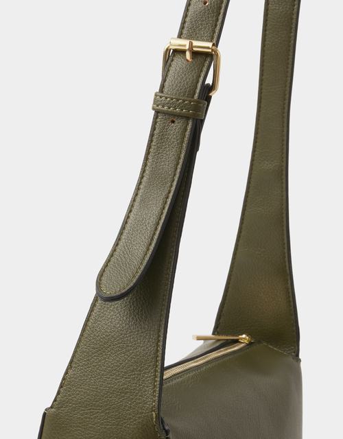 Plain Crossbody Bag Green