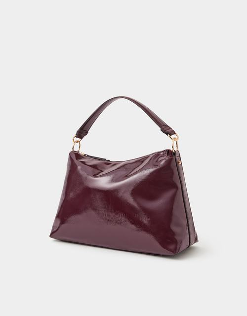 Slouchy Patent Handbag