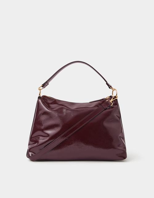 Slouchy Patent Handbag