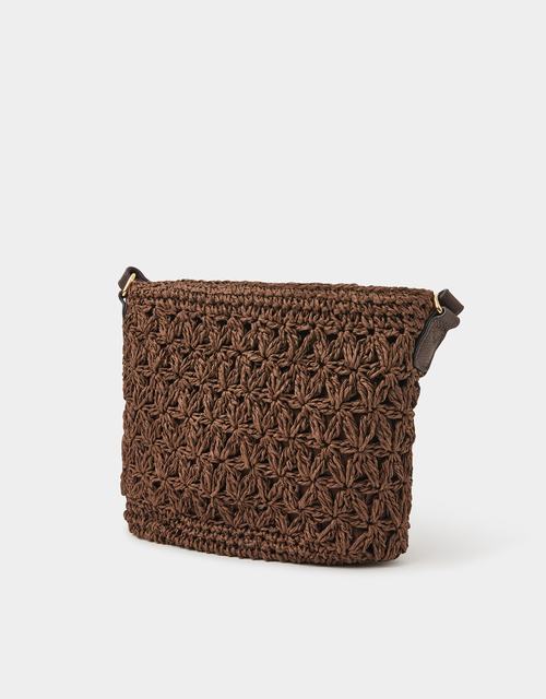 Raffia Crossbody Bag