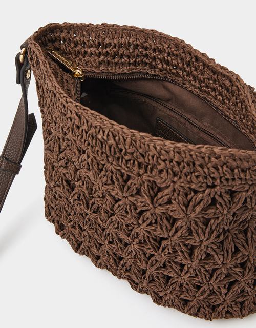 Raffia Crossbody Bag