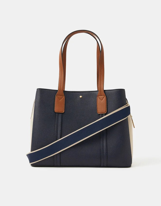 Triple Compartment Shoulder Bag
