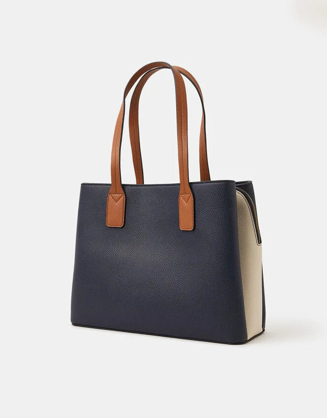 Triple Compartment Shoulder Bag