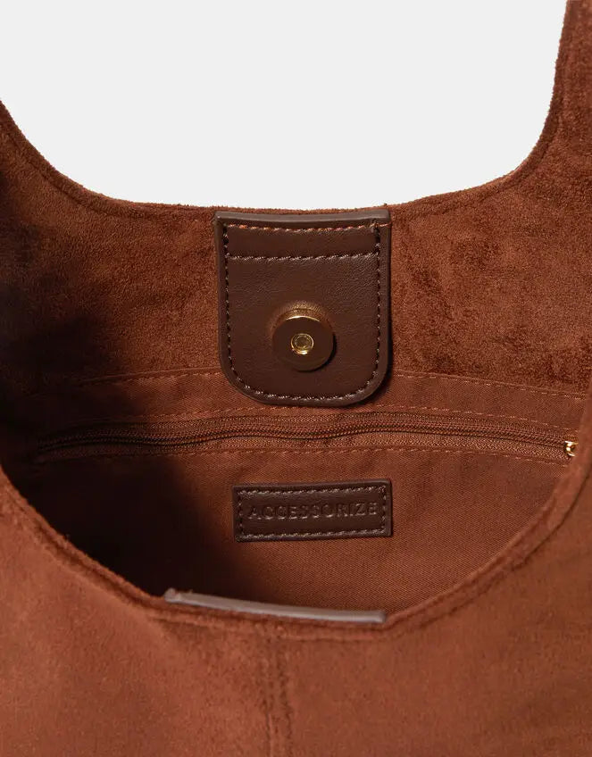 SUEDETTE SLOUCH SHOULDER