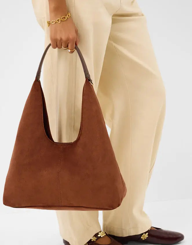 SUEDETTE SLOUCH SHOULDER