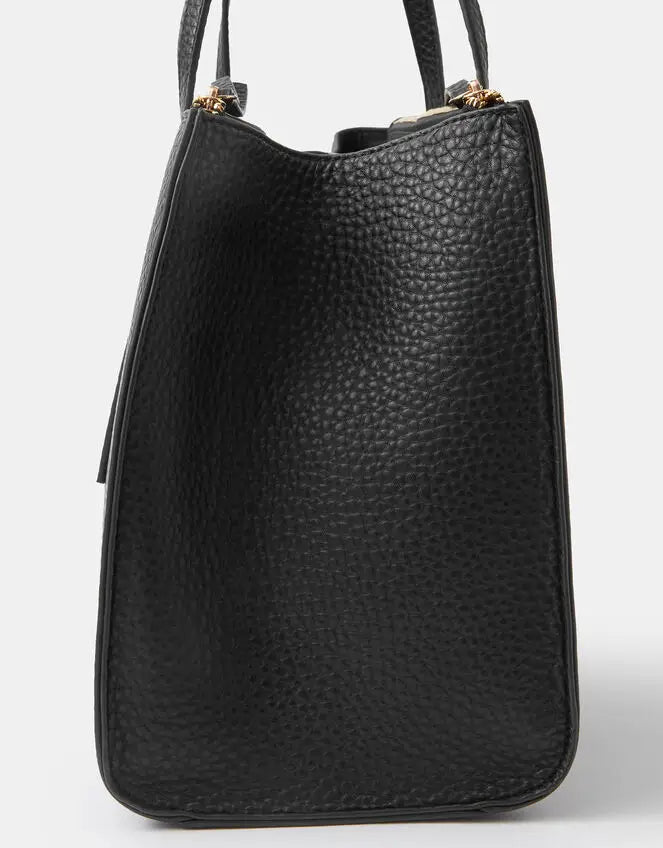 DOUBLE ZIP SHOULDER BAG