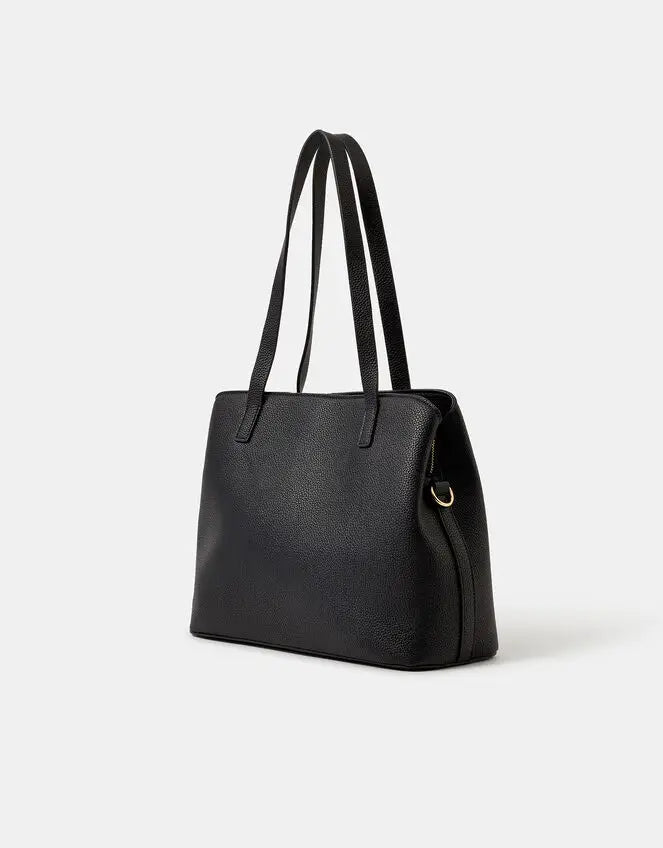 WEBBING STRAP SHOULDE - BLACK